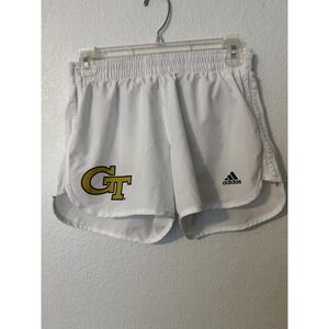 Adidas Womens‎ GT Georgia Tech Running Shorts White Athletic